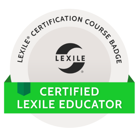 Certified Lexile Educator 인증 배지